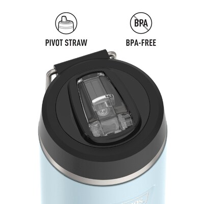 Thermos Icon Stainless Steel Vacuum Insulated Water Bottle with Straw Lid, 32 oz., Glacier (IS2332GC4)