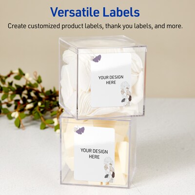 Avery Laser/Inkjet Rectangle Multipurpose Labels, 4" x 3-1/3", White, 40/Pack (S00-F46)