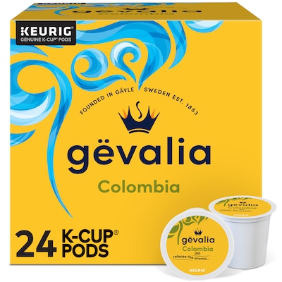 Gevalia Colombian Coffee Keurig® K-Cup® Pods, Medium Roast, 24/Box (5304)