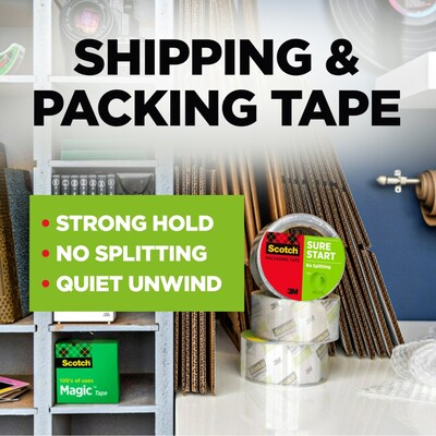 Scotch Packing Tape, 1.88 x 54.6 yds., Clear, 8/Pack (34508)