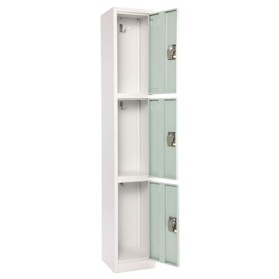 AdirOffice 72 3-Tier Misty Green Storage Locker (ADI629-203-MGRN)