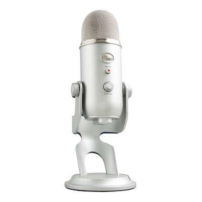 Blue Microphones Yeti Wired Condenser Microphone, Silver (988-000103)