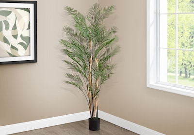 Monarch Specialties Inc. 83" Artificial Palm Tree in Pot (I 9590)