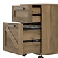 Bush Furniture Knoxville 2-Drawer Mobile File Cabinet, Reclaimed Pine CGF116RCP-03)