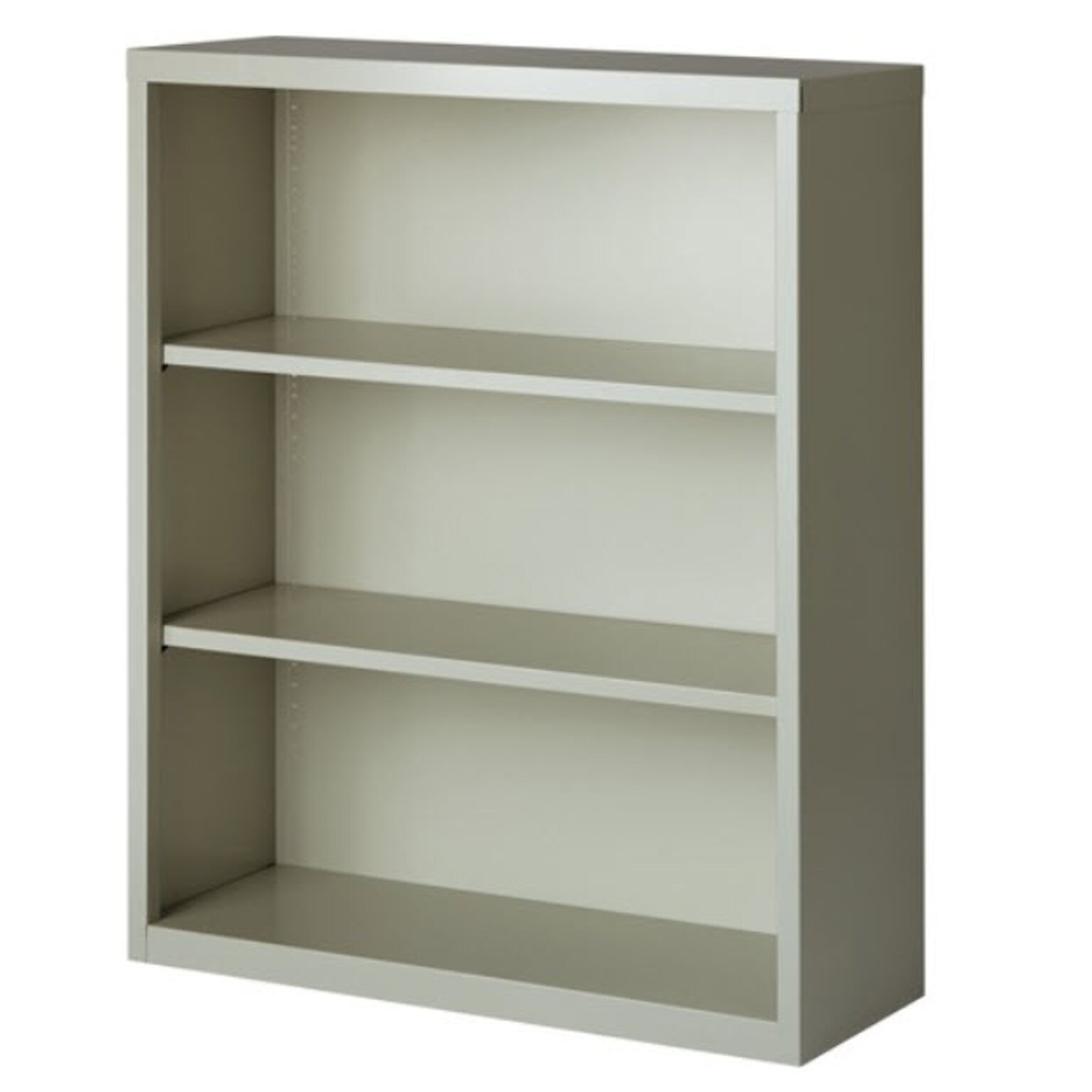 Lorell Fortress Series 3-Shelf 42 Bookcases, Light Gray (LLR41283)