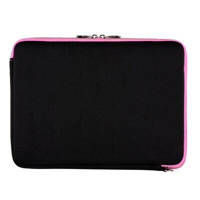 Vangoddy Neoprene Laptop Sleeve for 12 Laptop, Black/Pink