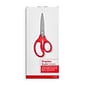 Staples 7" Kids Pointed Tip Stainless Steel Scissors, Straight Handle, Right & Left Handed (TR55049)
