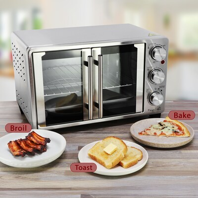 MegaChef 25 Liter Multi-Function Counter Top Oven, Silver