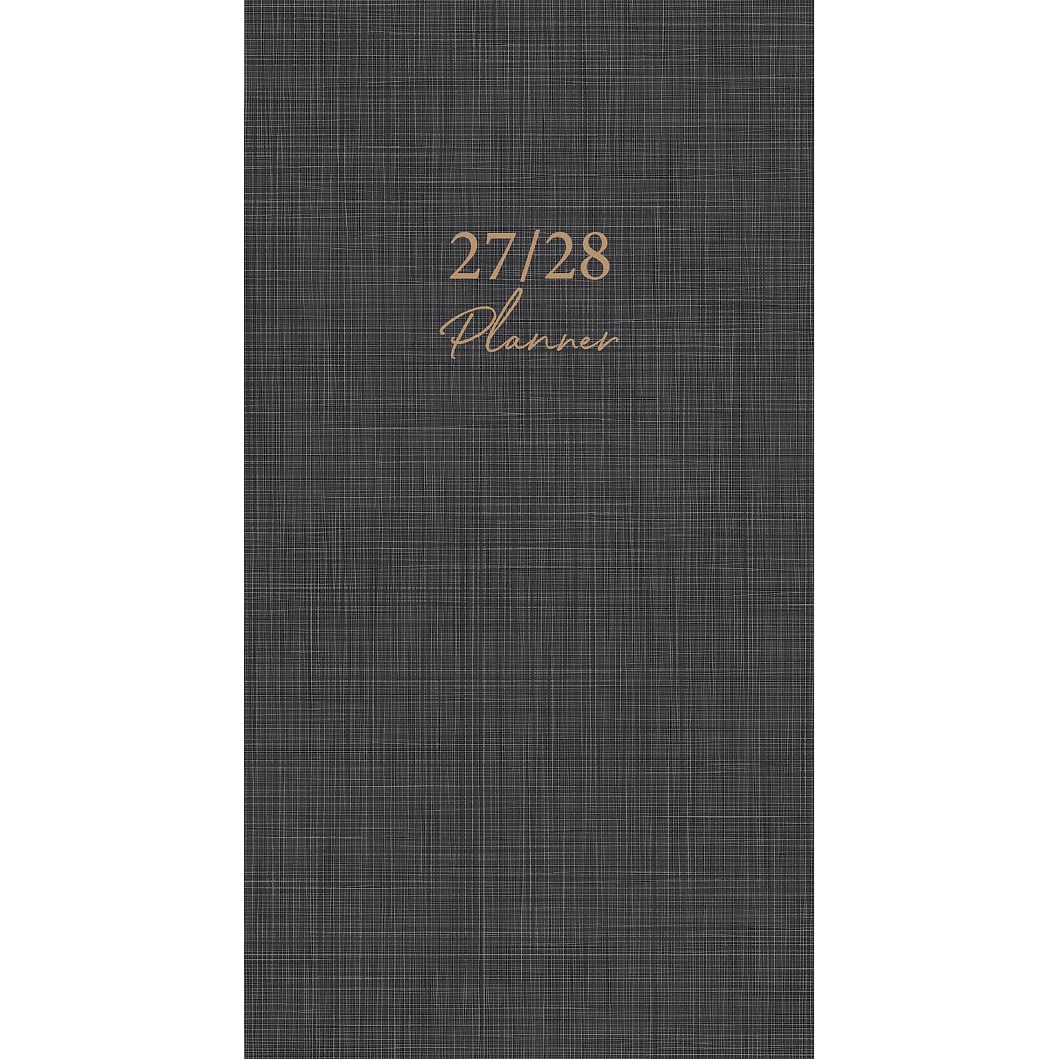 2027 Willow Creek Graphite Grid 3.5 x 6.5 Monthly Pocket/Wallet Calendar, Assorted Colors (65679)