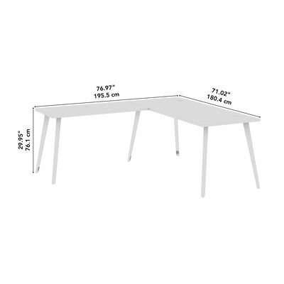 Bush Business Furniture Vista 72"W L Shaped Desk, Black Walnut (VST003BW)