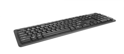 Man & Machine L Cool Wired Ergonomic Washable Keyboard, Black (LCOOL/B7)