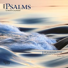 2024 BrownTrout Psalms 7 x 14 Monthly Wall Calendar (9781975464615)