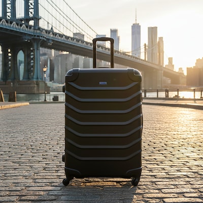 InUSA Endurance 33.27" Hardside Suitcase, 4-Wheeled Spinner, TSA Checkpoint Friendly, Black (IUEND00XL-BLK)