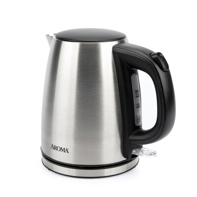 Aroma 4-Cup Electric Kettle, Silver (AWK-267SB)