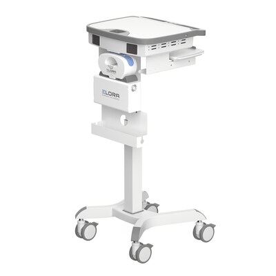Mount-It! MedHub Powered Mobile Medical Cart Workstation with Motorized Height Adjustment & Elora Power Kit (MI-16058)