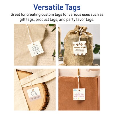 Avery 1-1/2" x 1-1/2"  Blank Price & Merchandise Tags, Ivory, 200/Carton (95287-MIT10)