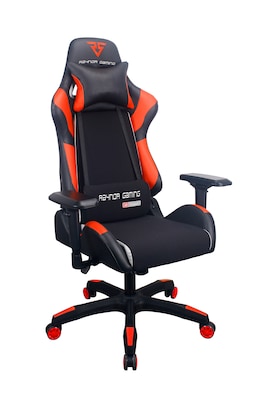 Raynor Group Energy Pro Series Fabric/Polyurethane Gaming Chair, Black/Red (G-EPRO-RED)
