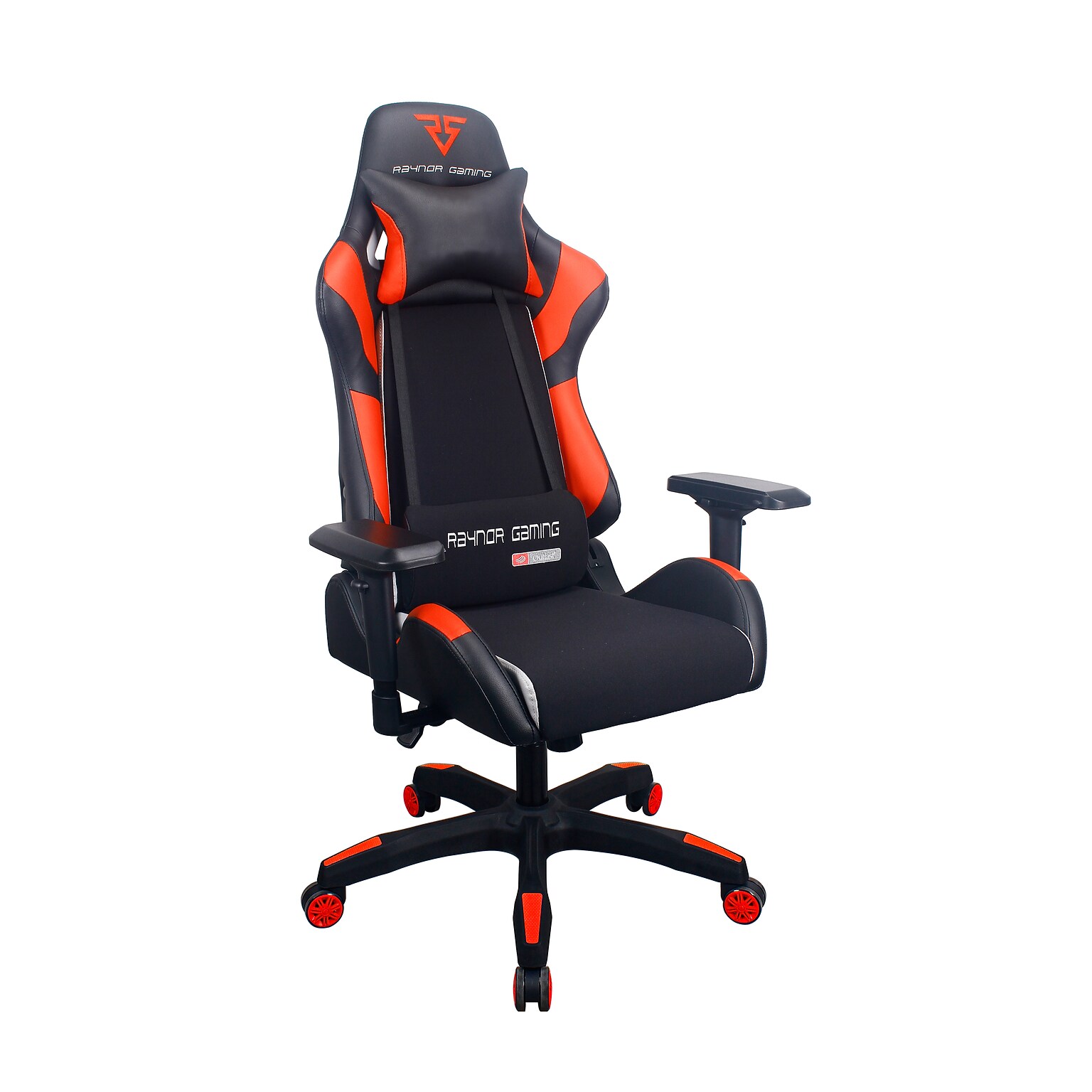Raynor Group Energy Pro Series Fabric/Polyurethane Gaming Chair, Black/Red (G-EPRO-RED)