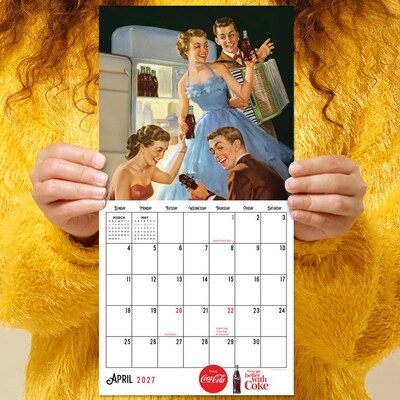 2027 TF Publishing Coca-Cola 7" x 7" Monthly Wall Calendar, Multicolored (27-2102)