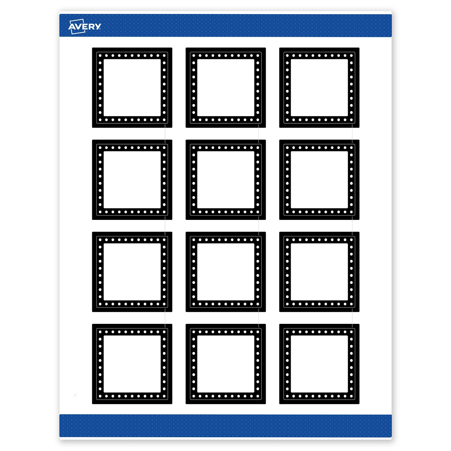 Avery Laser/Inkjet Square Multipurpose Labels, 2 x 2, White, 120/Pack (S00DKQ)