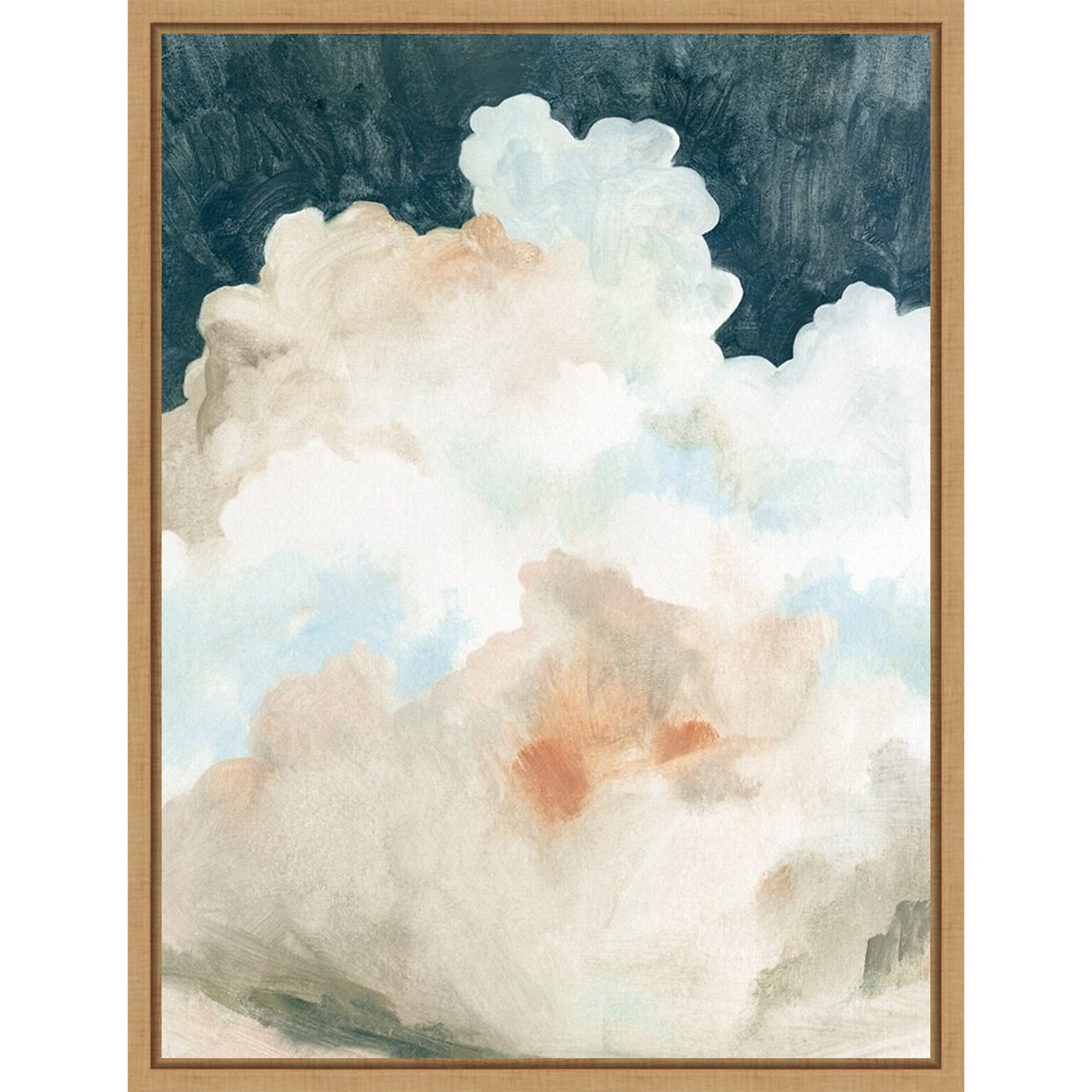 Amanti Art Dark Cumulus Clouds II by Emma Caroline Framed Canvas Wall Art Print, 18 x 24 (A42675376692)