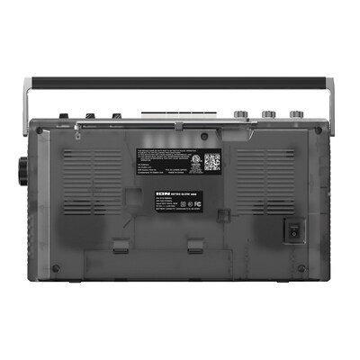 ION Retro Glow Bluetooth Boombox, Translucent (RETRGLWXUS)