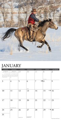2027 Willow Creek Cowboys 12" x 12" Monthly Wall Calendar, Assorted Colors (59890)