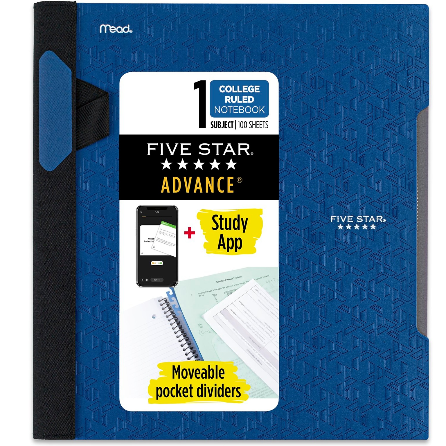 Five Star 1-Subject Notebooks, 8.5 x 11, College Ruled, 100 Sheets (06322)