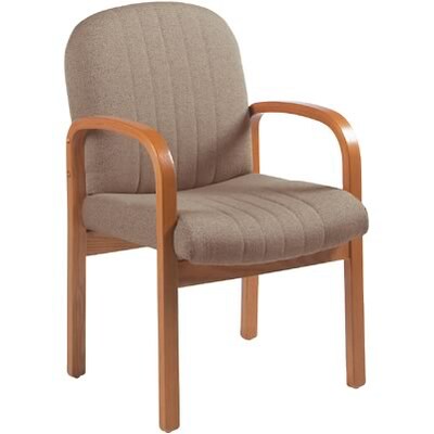 Global® Wooden Oak Framed Guest Chair; Clay