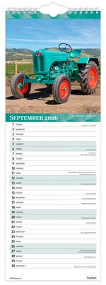 2026 BrownTrout Tractors 5.88" x 16.5" Monthly Wall Calendar (9798330705924)