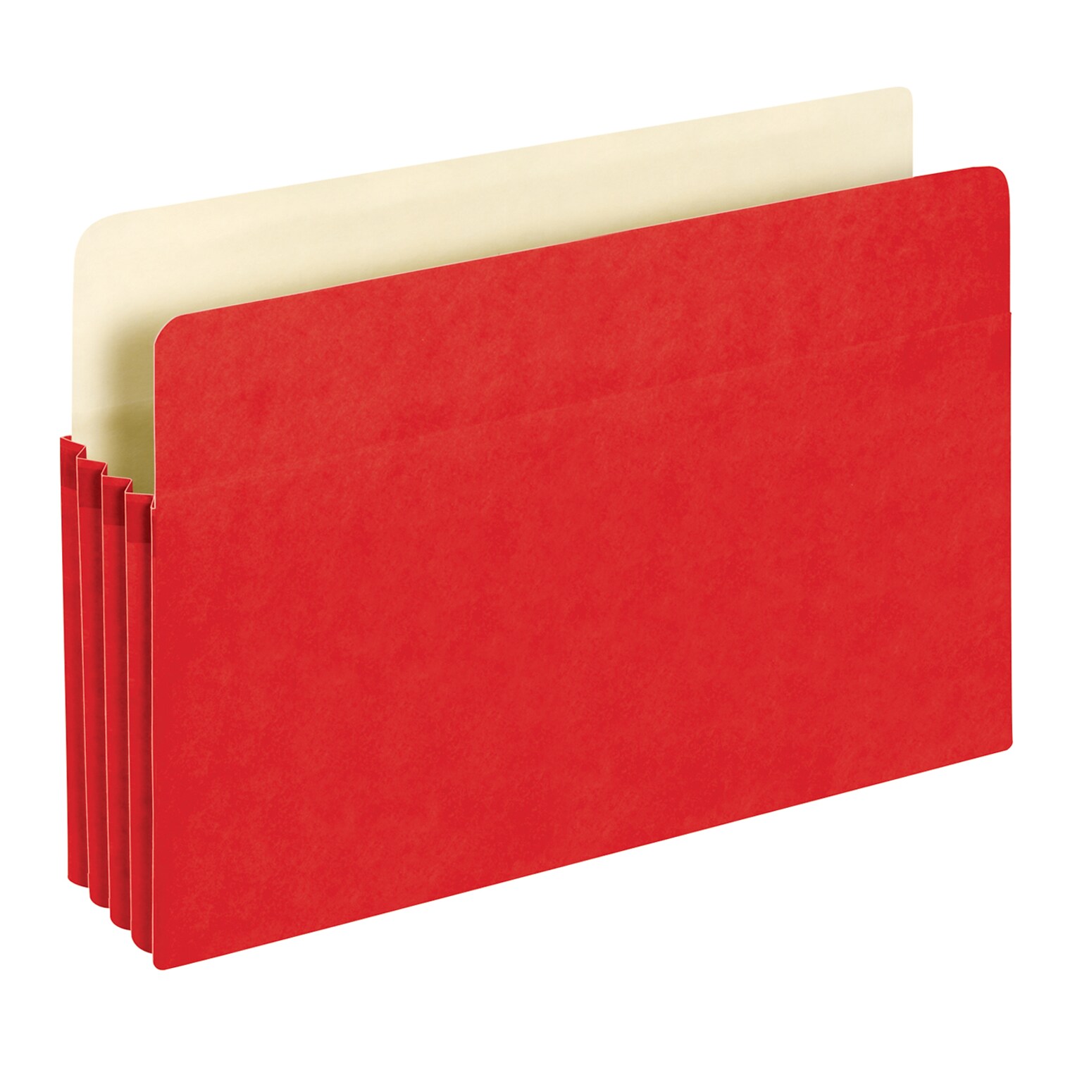 Pendaflex Reinforced File Pocket, 3 1/2 Expansion, Legal Size, Red (1526E RED)