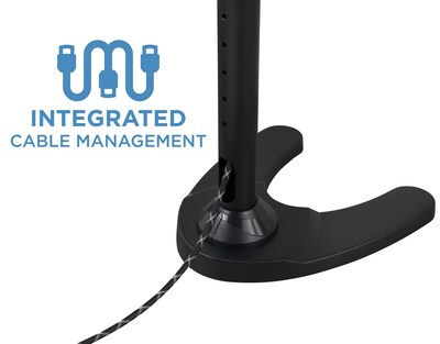Mount-lt! Adjustable Monitor Mount, Up to 24", Black (MI-789)