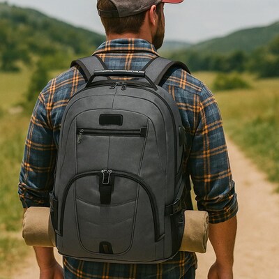 SaharaCase All-in-One Laptop Backpack, Large, Gray (LT00086)