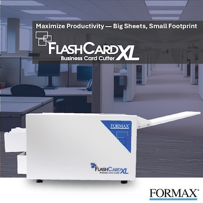 Formax FlashCard XL 19 Card Cutter, White (FlashCard XL)