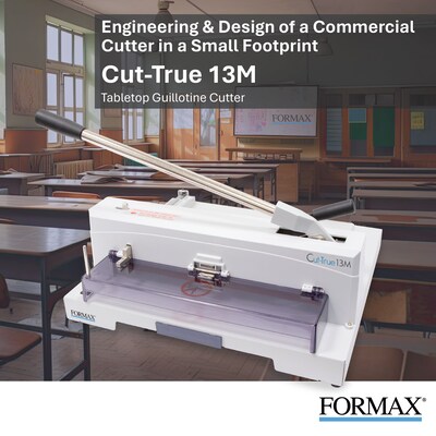 Formax Cut-True 13M 14.5 Guillotine Paper Cutter, Off White (CUT-TRUE 13M)