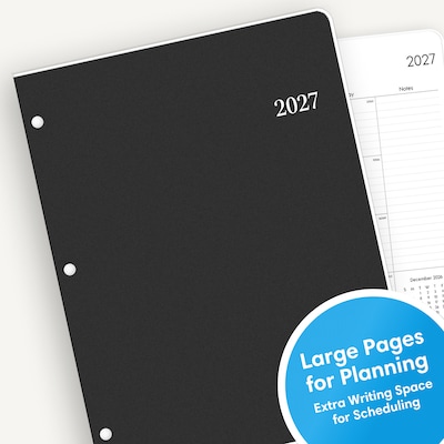 2027 Blue Sky 8.5" x 11" Monthly Planner, Black (160969)