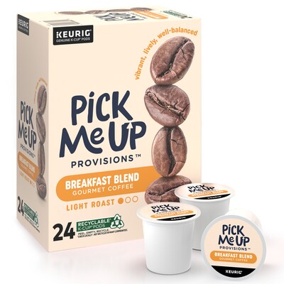 Pick Me Up Provisions™ Breakfast Blend Coffee Keurig® K-Cup® Pods, Light Roast, 24/Box (52967)