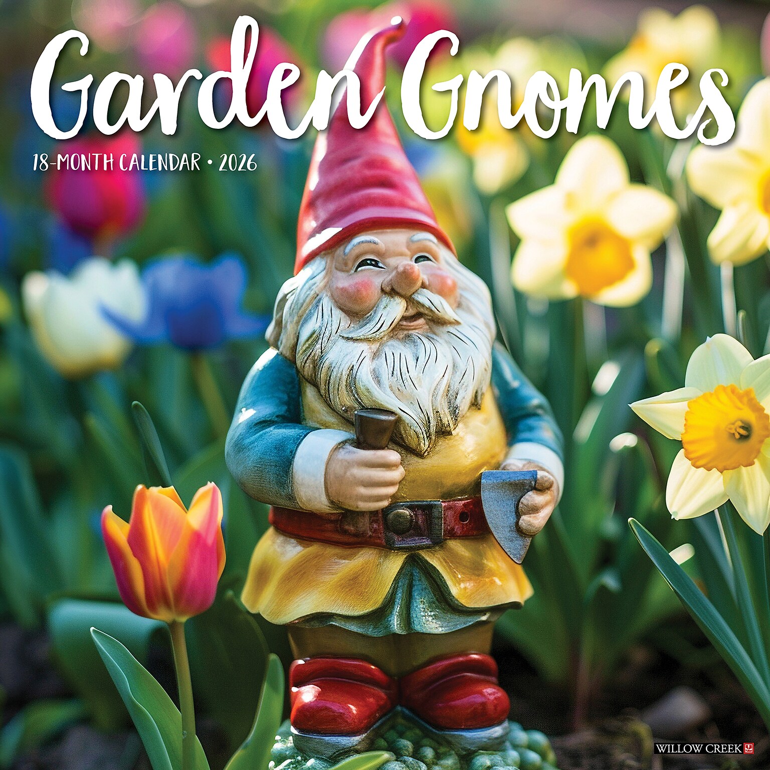 2026 Willow Creek Garden Gnomes 12 x 12 Monthly Wall Calendar (51191)