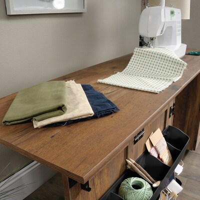 Sauder Select Craft/Sewing Cart, Vintage Oak (426138)