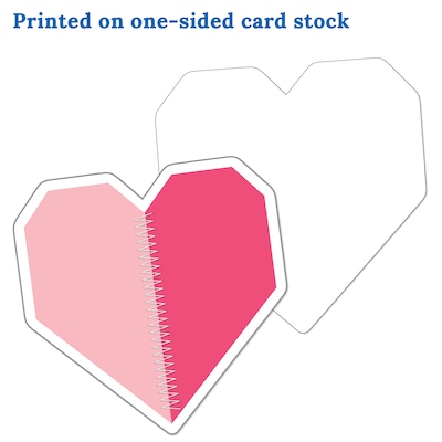 Carson Dellosa Crafty and Cool Handmade Hearts Bulletin Board Decorations, 36/Pack (120658)