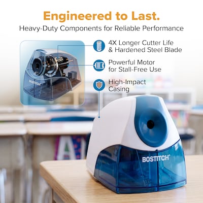 Bostitch Personal Electric Pencil Sharpener, Blue (EPS4-BLUE)