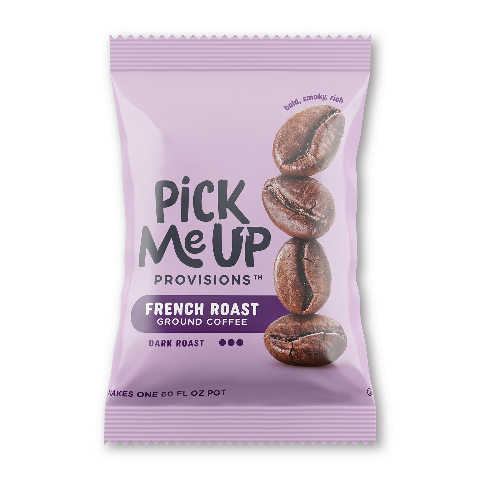 Pick Me Up Provisions™ French Roast Coffee Fraction Pack, Dark Roast, 42/Carton (BHS90366)