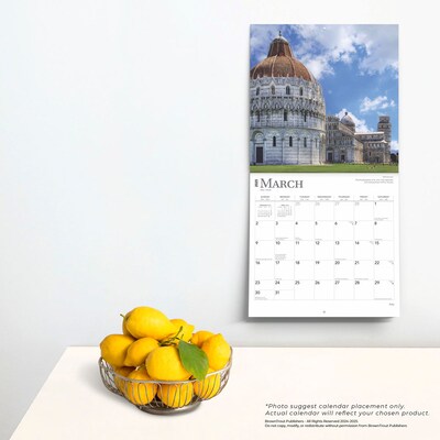 2025 BrownTrout Italy 12" x 12" Monthly  Wall Calendar (9781975477219)
