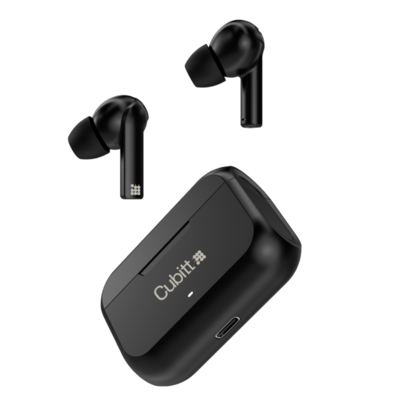 Cubitt Gen 2 Wireless Active Noise Canceling Earbuds, Bluetooth, Black (CTEG2-1)
