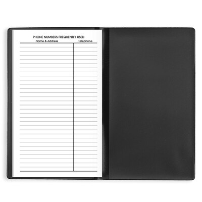 2026 AT-A-GLANCE DayMinder 3.5" x 6" Monthly Planner, Plastic Cover, Black (SK53-00-26)