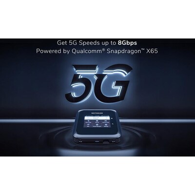 Netgear Nighthawk M6 Pro 802.11 a/b/g/n/ac/ax 8000 Mbps Tri-Band WiFi 6E Router, Black (MR6550-100PAS)