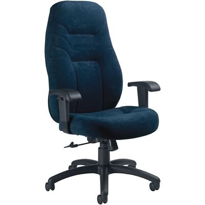Global® 9365 Series High-Back Executive Multi-Function Chair; Navy Blue