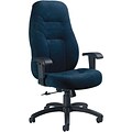 Global® 9365 Series High-Back Executive Multi-Function Chair; Navy Blue