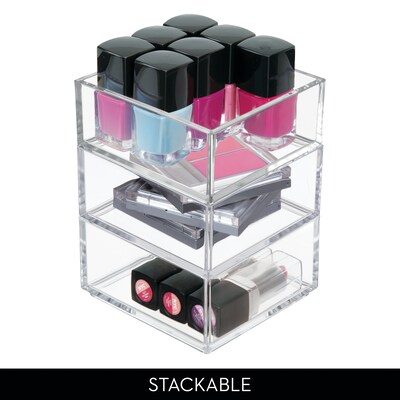 iDesign Clarity Plastic Drawer Organizer, Clear (49710)