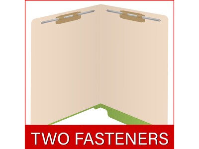 Medical Arts Press Reinforced End Tab File Folder, Straight-Cut, Letter Size, Manila/Green, 50/Box (S-09473-GRN)